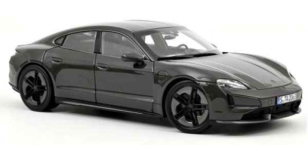187654 Porsche Taycan Turbo S 2024 Slate Grey Neo 1:18